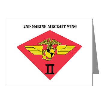2MAW - M01 - 02 - 2nd Marine Aircraft Wing with Text Note Cards (Pk of 20)