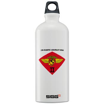 2MAW - M01 - 03 - 2nd Marine Aircraft Wing with Text Sigg Water Bottle 1.0L