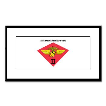 2MAW - M01 - 02 - 2nd Marine Aircraft Wing with Text Small Framed Print