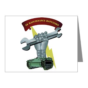 2MB - M01 - 02 - 2nd Maintenance Battalion Note Cards (Pk of 20) - Click Image to Close