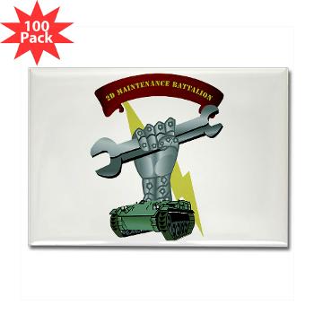 2MB - M01 - 01 - 2nd Maintenance Battalion Rectangle Magnet (100 pack) - Click Image to Close