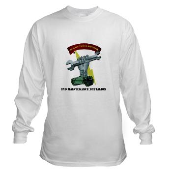 2MB - A01 - 03 - 2nd Maintenance Battalion with Text Long Sleeve T-Shirt - Click Image to Close