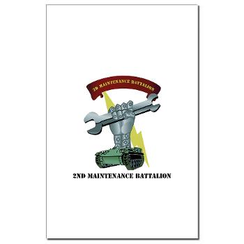 2MB - M01 - 02 - 2nd Maintenance Battalion with Text Mini Poster Print