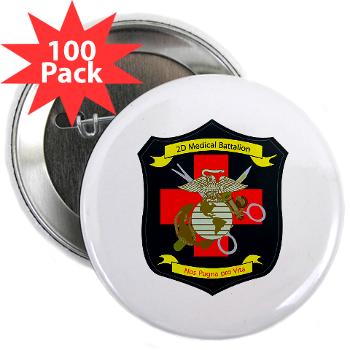 2MBN - M01 - 01 - 2nd Medical Battalion - 2.25" Button (100 pack) - Click Image to Close