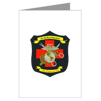2MBN - M01 - 02 - 2nd Medical Battalion - Greeting Cards (Pk of 10) - Click Image to Close