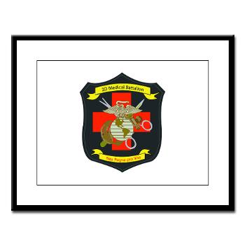 2MBN - M01 - 02 - 2nd Medical Battalion - Large Framed Print - Click Image to Close