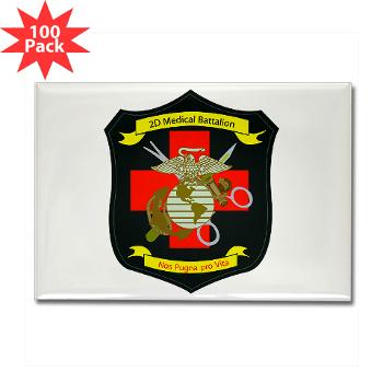 2MBN - M01 - 01 - 2nd Medical Battalion - Rectangle Magnet (100 pack)