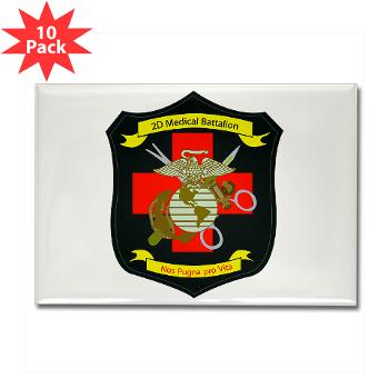 2MBN - M01 - 01 - 2nd Medical Battalion - Rectangle Magnet (10 pack) - Click Image to Close