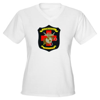 2MBN - A01 - 04 - 2nd Medical Battalion - Women's V-Neck T-Shirt