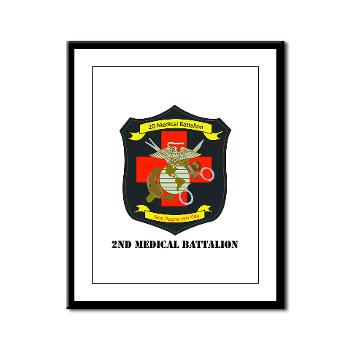 2MBN - M01 - 02 - 2nd Medical Battalion with Text - Framed Panel Print - Click Image to Close