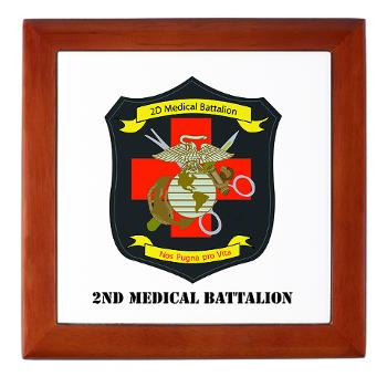 2MBN - M01 - 03 - 2nd Medical Battalion with Text - Keepsake Box