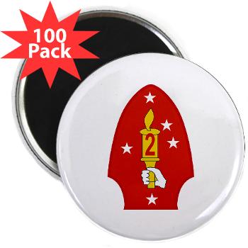 2MD - M01 - 01 - 2nd Marine Division - 2.25" Magnet (100 pack) - Click Image to Close