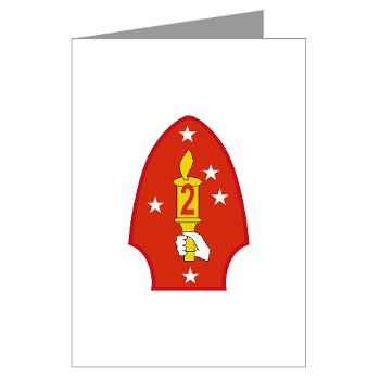 2MD - M01 - 02 - 2nd Marine Division - Greeting Cards (Pk of 10) - Click Image to Close