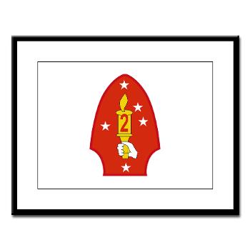 2MD - M01 - 02 - 2nd Marine Division - Large Framed Print - Click Image to Close