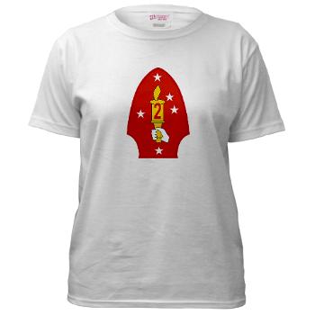 2MD - A01 - 04 - 2nd Marine Division with - Women's T-Shirt
