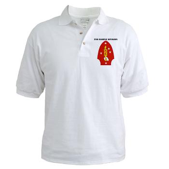 2MD - A01 - 04 - 2nd Marine Division with Text - Golf Shirt