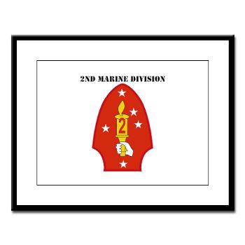 2MD - M01 - 02 - 2nd Marine Division with Text - Greeting Cards (Pk of 10)