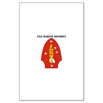 2MD - M01 - 02 - 2nd Marine Division with Text - Large Poster