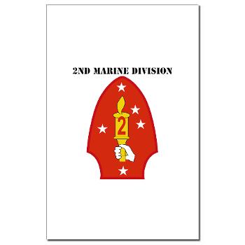 2MD - M01 - 02 - 2nd Marine Division with Text - Mini Poster Print - Click Image to Close