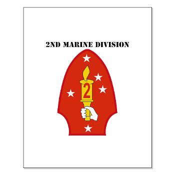 2MD - M01 - 02 - 2nd Marine Division with Text - Small Poster - Click Image to Close