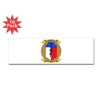 2MEB - M01 - 01 - 2nd Marine Expeditionary Brigade - Sticker (Bumper 10 pk)