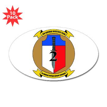 2MEB - M01 - 01 - 2nd Marine Expeditionary Brigade - Sticker (Oval 10 pk)