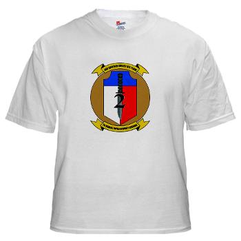 2MEB - A01 - 04 - 2nd Marine Expeditionary Brigade - White t-Shirt - Click Image to Close