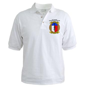 2MEB - A01 - 04 - 2nd Marine Expeditionary Brigade with Text - Golf Shirt - Click Image to Close