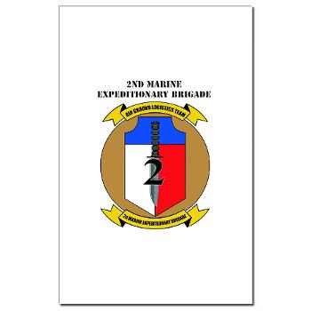 2MEB - M01 - 02 - 2nd Marine Expeditionary Brigade with Text - Mini Poster Print