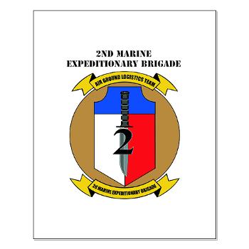 2MEB - M01 - 02 - 2nd Marine Expeditionary Brigade with Text - Small Poster