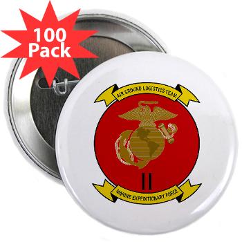 2MEF - M01 - 01 - 2nd Marine Expeditionary Force with Text 2.25" Button (100 pack) - Click Image to Close