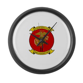 2MEF - M01 - 03 - 2nd Marine Expeditionary Force Large Wall Clock - Click Image to Close