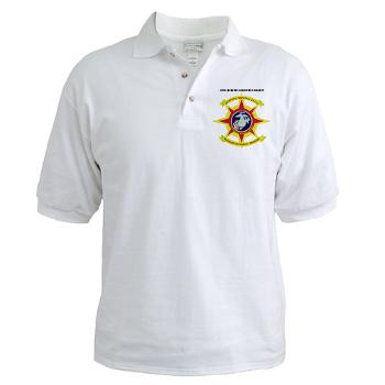 2MLG - A01 - 04 - 2nd Marine Logistics Group with Text - Golf Shirt - Click Image to Close