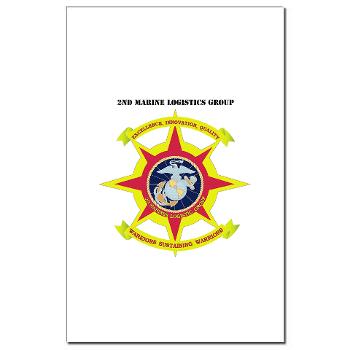 2MLG - M01 - 02 - 2nd Marine Logistics Group with Text - Mini Poster Print