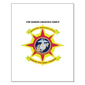 2MLG - M01 - 02 - 2nd Marine Logistics Group with Text - Small Poster