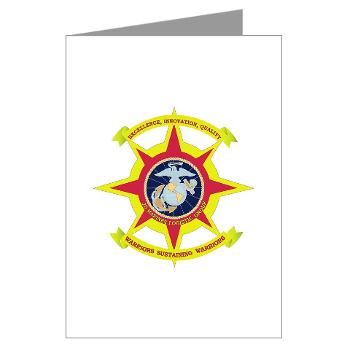 2MLG - M01 - 02 - 2nd Marine Logistics Group - Greeting Cards (Pk of 10) - Click Image to Close