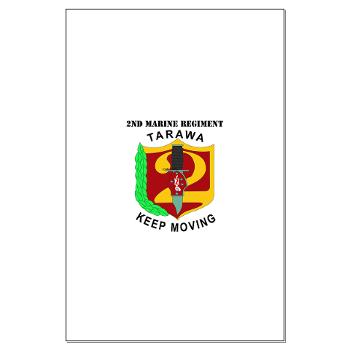 2MR - M01 - 02 - 2nd Marine Regiment with Text Large Poster