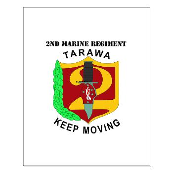 2MR - M01 - 02 - 2nd Marine Regiment with Text Small Poster