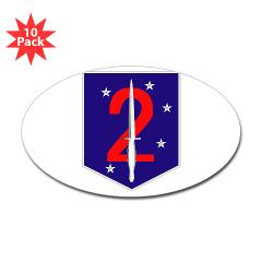 2MSOB - M01 - 01 - 2nd Marine Special Operations Bn - Sticker (Oval 10 pk) - Click Image to Close