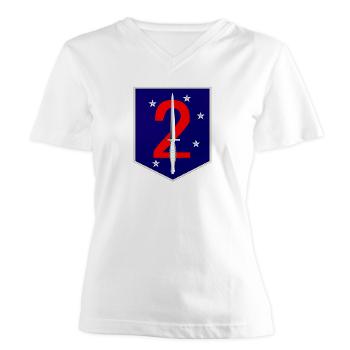 2MSOB - A01 - 04 - 2nd Marine Special Operations Bn - Women's V-Neck T-Shirt - Click Image to Close