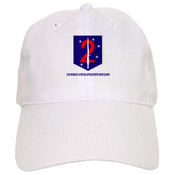 2MSOB - A01 - 01 - 2nd Marine Special Operations Bn with Text - Cap