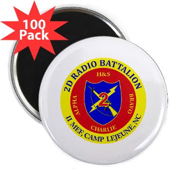 2RB - A01 - 01 - USMC - 2nd Radio Battalion - 2.25" Magnet (100 pack)