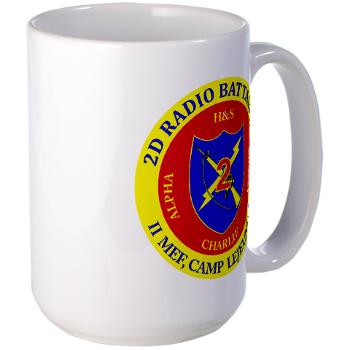 2RB - A01 - 01 - USMC - 2nd Radio Battalion - Large Mug