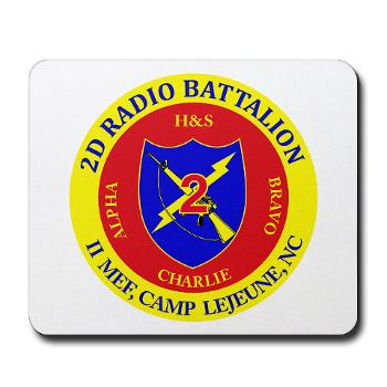 2RB - A01 - 01 - USMC - 2nd Radio Battalion - Mousepad