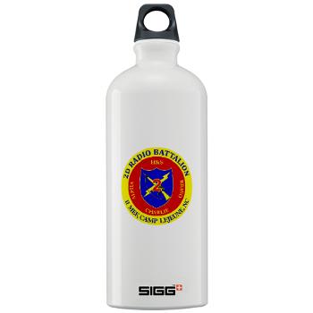 2RB - A01 - 01 - USMC - 2nd Radio Battalion - Sigg Water Bottle 1.0L