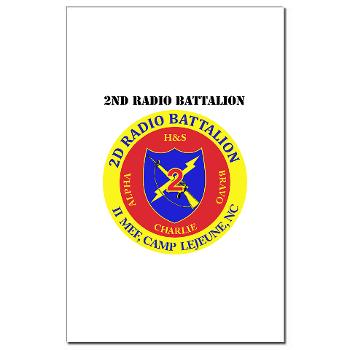 2RB - A01 - 01 - USMC - 2nd Radio Battalion with Text - Mini Poster Print