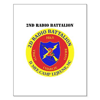 2RB - A01 - 01 - USMC - 2nd Radio Battalion with Text - Small Poster