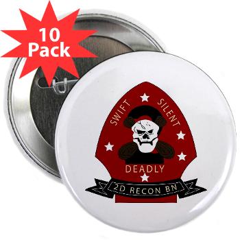 2RB - M01 - 01 - 2nd Reconnaissance Bn 2.25" Button (10 pack) - Click Image to Close
