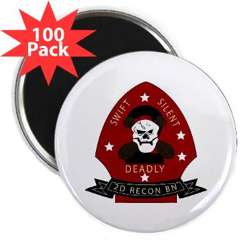 2RB - M01 - 01 - 2nd Reconnaissance Bn 2.25" Magnet (100 pack) - Click Image to Close
