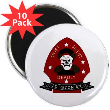 2RB - M01 - 01 - 2nd Reconnaissance Bn 2.25" Magnet (10 pack) - Click Image to Close